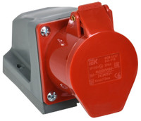 Розетка кабельная 16А 3Р+N+Е IР44 на поверхность 380В 115 (IEK) PSR12-016-5