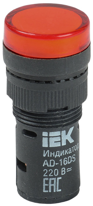 Лампа AD16DS LED матрица d16мм красный 230В AC (IEK) BLS10-ADDS-230-K04-16