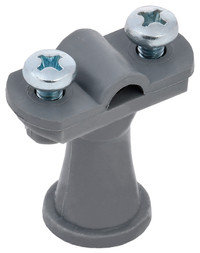 Держатель проводника круглого 6-10 мм h 38 мм пластик серый (IEK) ZDP80-60-1-68-038