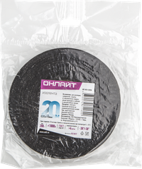 Изолента ОНЛАЙТ 61 160 OIT-H15-20/BL ХБ черная 200г 0,35х15мм 20м (ОНЛАЙТ) 61160