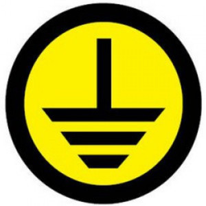 Знак безопасности ''Земля'' (круглый) d=20мм (EKF) an-1-04