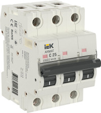 ARMAT Выключатель автоматический трехполюсный C 25А M10N (IEK) AR-M10N-3-C025