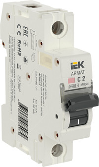ARMAT Выключатель автоматический однополюсный C 2А M06N (IEK) AR-M06N-1-C002