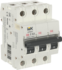 ARMAT Выключатель автоматический трехполюсный C 63А M06N (IEK) AR-M06N-3-C063