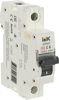 ARMAT Выключатель автоматический однополюсный C 6А M06N (IEK) AR-M06N-1-C006