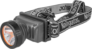 Фонарь светодиодный NPT-H10-ACCU 2Вт LED аккумуляторный налобный пластик (Navigator Group) 61284