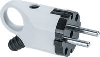 Вилка Navigator 61 361 NCA-PL03-16A-E-WH угловая с заземлением белая (Navigator Group) 61361
