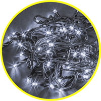 Гирлянда новогодняя светодиодная NGF-S01-100CW-10-9.5m-230-C8-BL-IP44 (Navigator Group) 61824