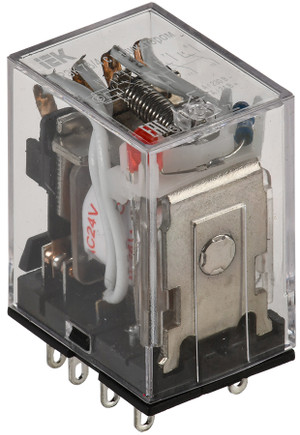 Реле промежуточное 24 В переменного тока 4 переключающих контакта 3 A РЭК78/4 с индикацией (ONI) RRP20-4-03-024A-LED