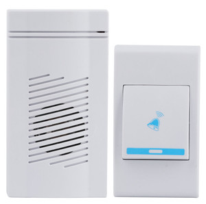 Звонок дверной беспроводной на батарейках 32 мелодии 100м IP20 со световой индикацией белый ААА A05 (ЭРА) Б0053279