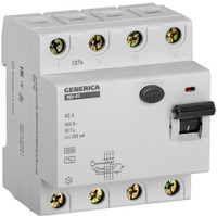 УЗО ВД1-63 4Р 40А 300мА GENERICA (IEK) MDV15-4-040-300