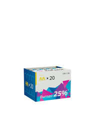 Батарейка  LR6 (AA) 1.5V Alkaline 20BOX (Космос)