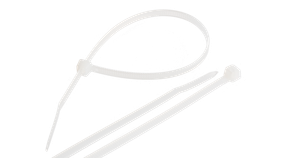 Стяжка нейлоновая неоткрывающаяся, 100х2,5мм, белая, 100шт (NIKOMAX) NMC-CTN100-25-SL-WT-100