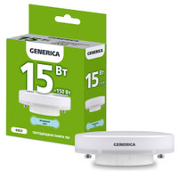 Лампа светодиодная T80 таблетка 15Вт 230В 6500К GX53 GENERICA (IEK) LL-T80-15-230-65-GX53-G