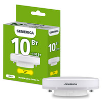 Лампа светодиодная T80 таблетка 10Вт 230В 3000К GX53 GENERICA (IEK) LL-T80-10-230-30-GX53-G