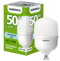 Лампа светодиодная HP 50Вт 230В 6500К E27-E40 GENERICA (IEK) LL-HP-50-230-65-E27-E40-G