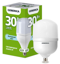 Лампа светодиодная HP 30Вт 230В 6500К E27 GENERICA (IEK) LL-HP-30-230-65-E27-G