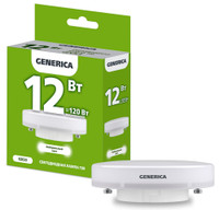 Лампа светодиодная T80 таблетка 12Вт 230В 4000К GX53 GENERICA (IEK) LL-T80-12-230-40-GX53-G