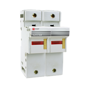 Предохранитель-разъединитель для ПВЦ 10x38 2P (с индикацией) (EKF) pr-10-38-2