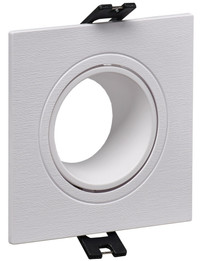 LIGHTING Светильник 4101 встраиваемый под лампу MR16 квадрат пластиковый белый IEK (IEK) LT-UVB0-4101-GU05-1-K01