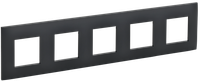 SKANDY Рамка 5-местная SK-F05G графит IEK (IEK) SK-M52-K53