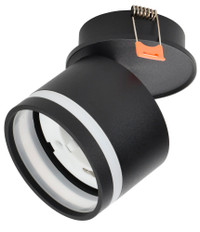 LIGHTING Светильник 4033 встраиваемый поворотный под лампу GX53 черный IEK (IEK) LT-UVB0-4033-GX53-1-K02
