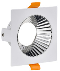 LIGHTING Светильник 4109 встраиваемый поворотный под лампу GU10 белый/хром пластик IEK (IEK) LT-UVB0-4109-GU10-1-K23