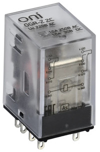 Реле общего назначения OGR-2 2C 220В AC (ONI) OGR-2-2C-AC220V