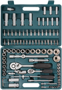 Набор инструмента автомобильный 94 шт CrV 1/2''+1/4'' (FIT) 65214