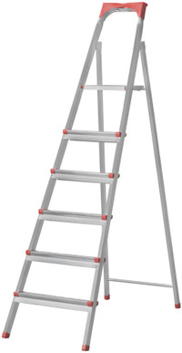 Лестница-стремянка стальная, 6 ступеней, вес 7.65 кг (FIT РОС) 65334
