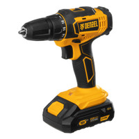 Дрель-шуруповерт аккумуляторная CDL-18-02BM, Li-Ion, 18 В, 2 акк. (Denzel) 26116