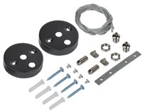 Комплект для подвесного монтажа для свет. LED лин. черн (IEK) LT-LDCKD-KPM-K47