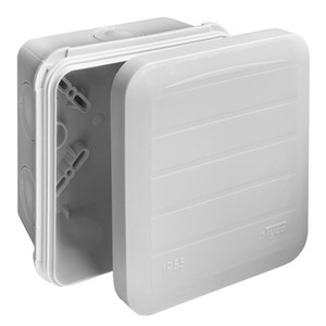 Коробка распределительная для открытой проводки, 85х85х45мм двухкомпонентная (RUVinil) 67240