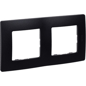 Рамка 2-местная антрацит ETIKA (IEK) 672582
