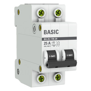 Выключатель нагрузки 2P 25А ВН-29 Basic (EKF) SL29-2-25-bas