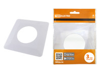 Одноместная защитная рамка для выключателей или розеток для защиты обоев 130х130 мм, белая TDM (TDM ELECTRIC) SQ1822-0002