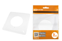 Одноместная защитная рамка для выключателей или розеток для защиты обоев 130х130 мм, прозрачная TDM (TDM ELECTRIC) SQ1822-0001