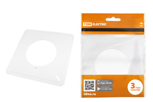 Одноместная защитная рамка для выключателей или розеток для защиты обоев 130х130 мм, прозрачная TDM (TDM ELECTRIC) SQ1822-0001