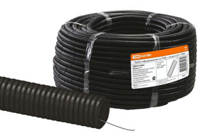 Труба гофрированная ПНД d 25 с зондом (75 м) легкая (TDM ELECTRIC) SQ0413-0003