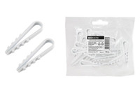 Дюбель-хомут ДХК-10 для круглого кабеля 5-10мм нейлон белый (100шт) (TDM ELECTRIC) SQ0539-0001