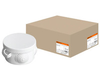 Распаячная коробка ОП D65х40мм, крышка, IP54, 4 входа (TDM ELECTRIC) SQ1401-0101