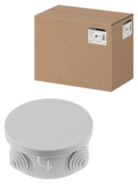 Распаячная коробка ОП D85х40мм, крышка, IP54, 4 входа (TDM ELECTRIC) SQ1401-0102