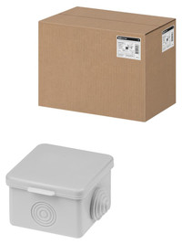 Распаячная коробка ОП 65х65х50мм, крышка, IP54, 4 входа (TDM ELECTRIC) SQ1401-0111