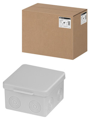 Распаячная коробка ОП 80х80х50мм крышка IP54 7вх. без гермовводов TDM (TDM ELECTRIC) SQ1401-0812