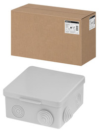 Распаячная коробка ОП 100х100х55мм, крышка, IP54, 8 входов (TDM ELECTRIC) SQ1401-0113