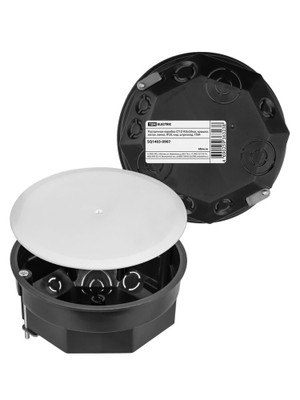 Распаячная коробка СП D103х50мм крышка метал. лапки IP20 инд. штрихкод TDM (TDM ELECTRIC) SQ1403-0907