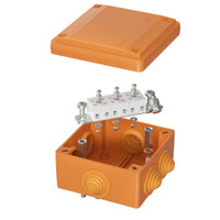 Коробка пластиковая FS с кабельными вводами и клеммниками  IP55 100х100х50мм  5р  450V 10A  6мм.кв. (DKC) FSB11506