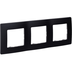 Рамка 3-местная антрацит ETIKA (IEK) 672583