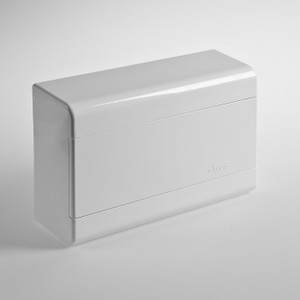 Щиток распределительный навесной на 9 модулей с непрозрачной дверцей белый IP40 (ЩРн-П-9) (RUVinil) 68029Б