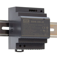 Блок питания AC-DC, 85.2Вт, вход 85-264 В AC 47-63Гц,120-370В DC, выход 12В,7.1А, рег. выхода 12-13В, в кожухе на DIN-рейку (Mean Well) HDR-100-12